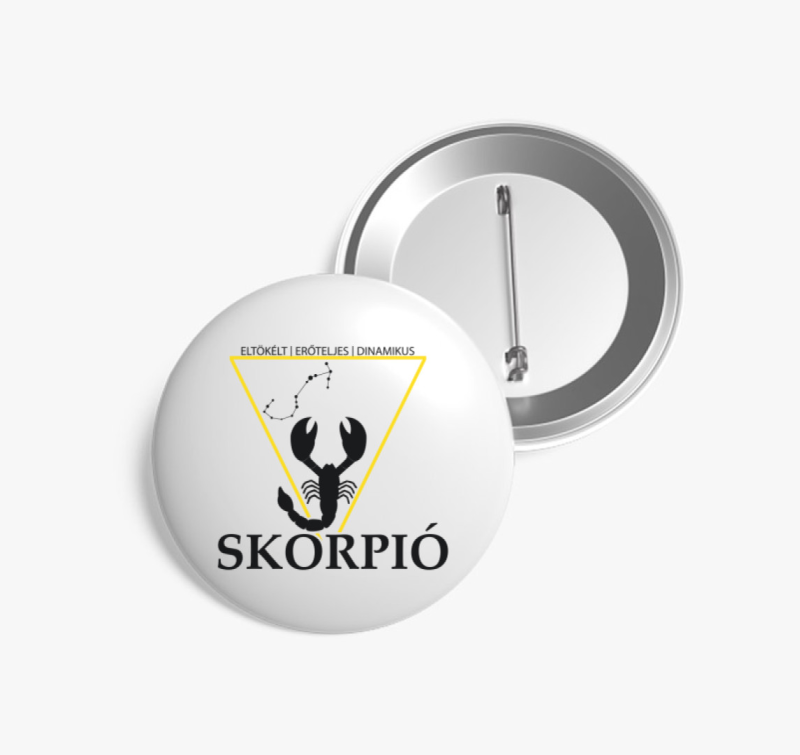 Horoszkóp SKORPIÓ kitűző