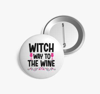 Witch wine kitűző