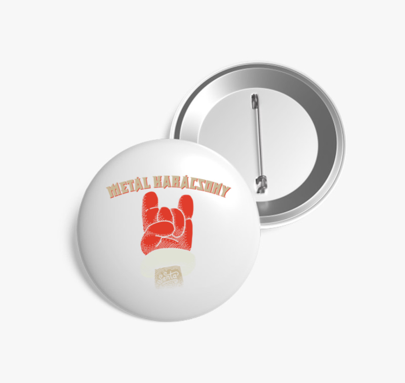 Metál karácsony kitűző