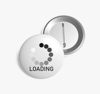 Betöltéses kitűző