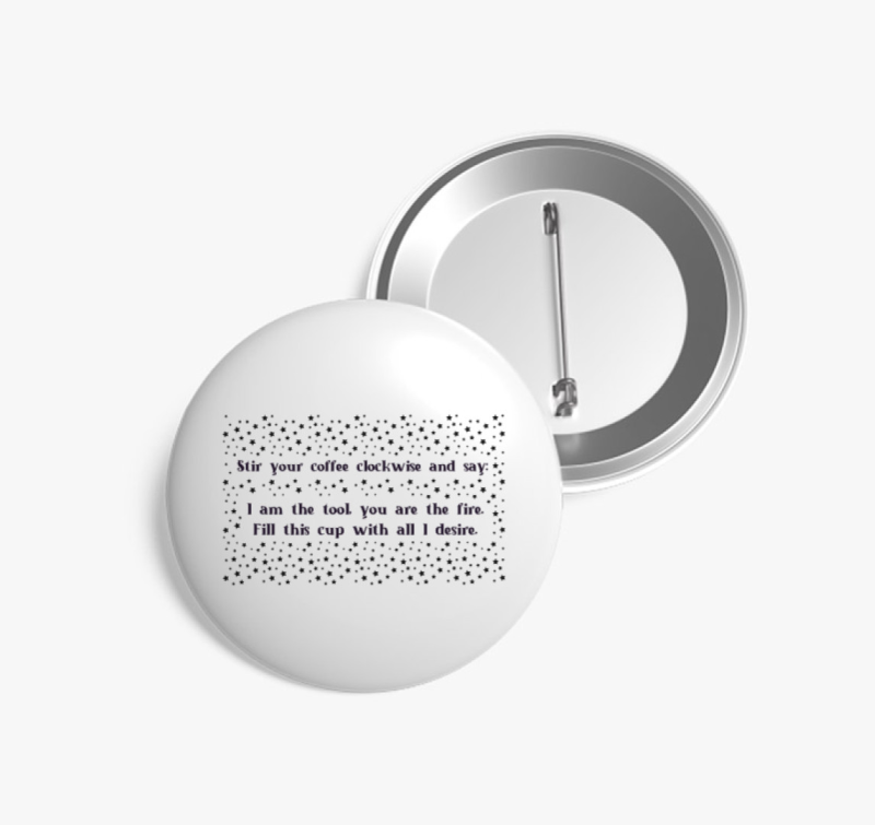 Coffee spell kitűző