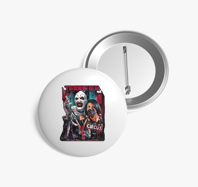 Terrifier circus kitűző