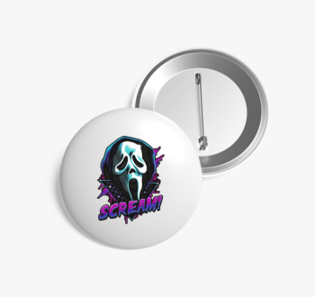 Scream maszk kitűző