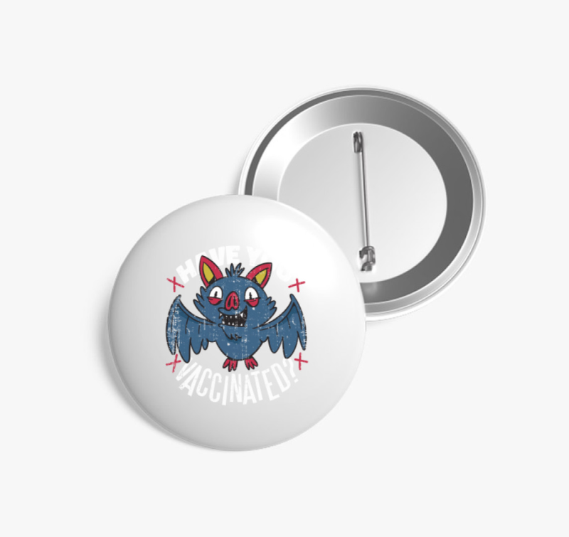 Cuki denevér kitűző