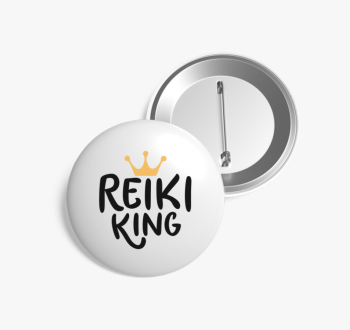 Reiki king kitűző