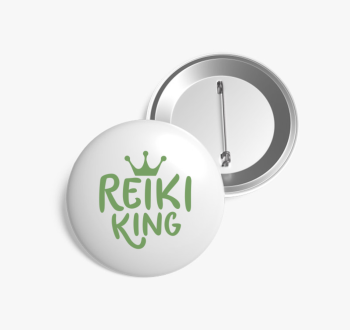 Reiki king zöld kitű