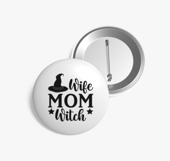 Mom witch kitűző