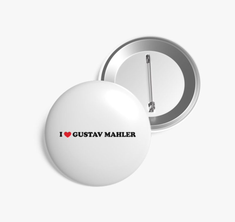 Mahler love kitűző