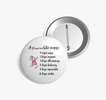 Lányos edző kitűző