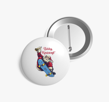 Deszkás Mikulás kitű