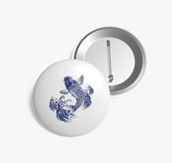 Japán koi ponty kitű