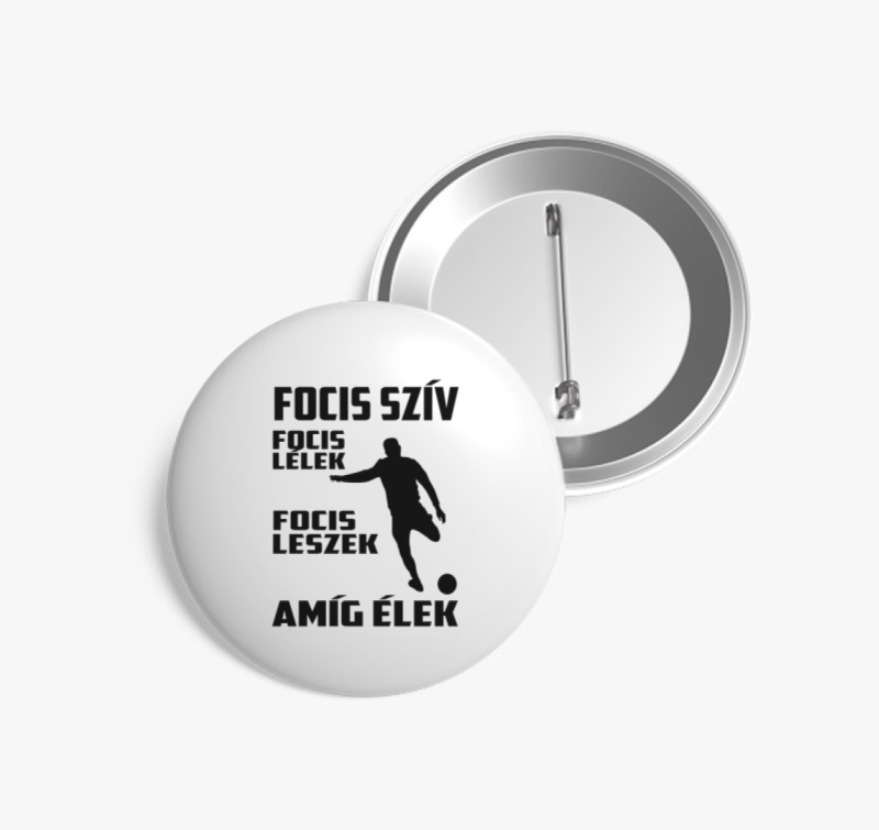 Focis lélek kitűző