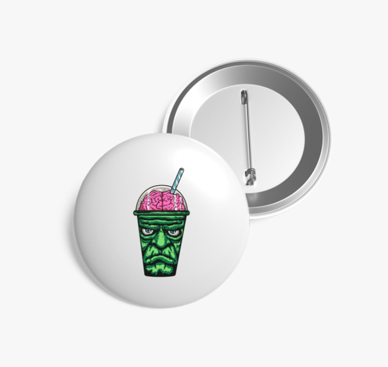 Zombis agyturmix kitűző