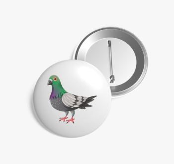 Galamb az ász kitűző