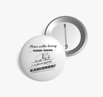 Kamion sofőr kitűző