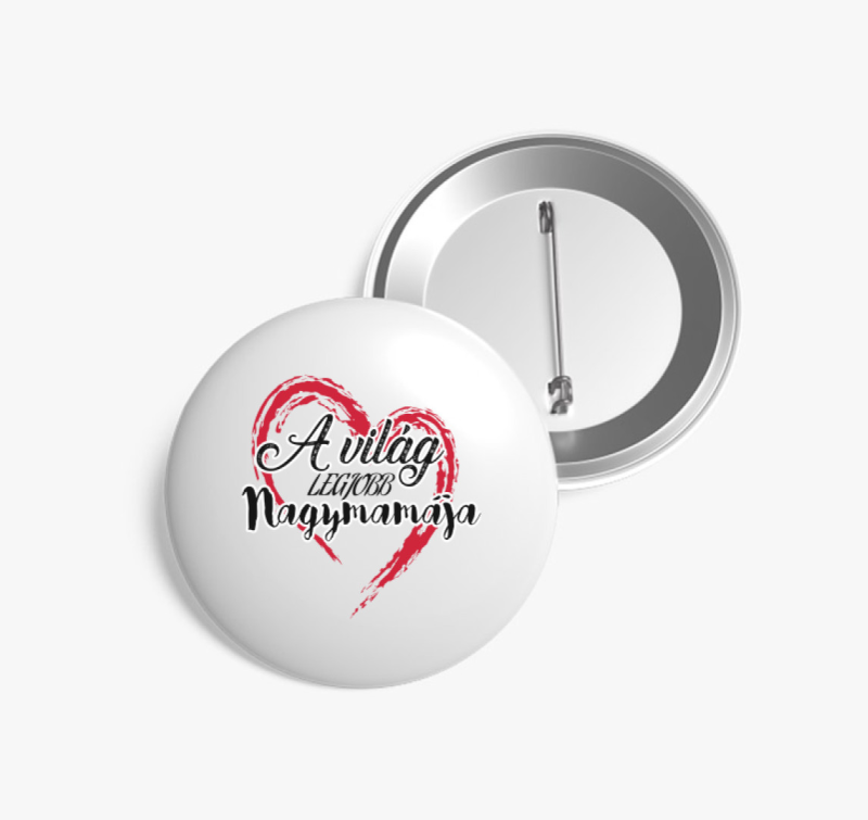 A világ legjobb nagymamája kitűző