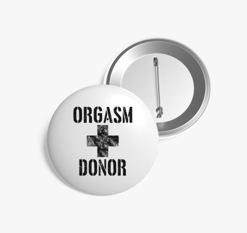 Amerikai pite orgasm donor kitűző 