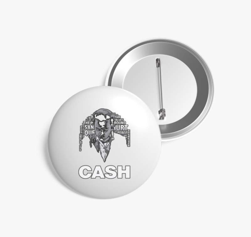 Johnny cash 2.0 kitűző