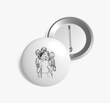 Zombitámadás kitűző