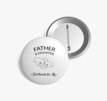 Apa és lánya kitűző