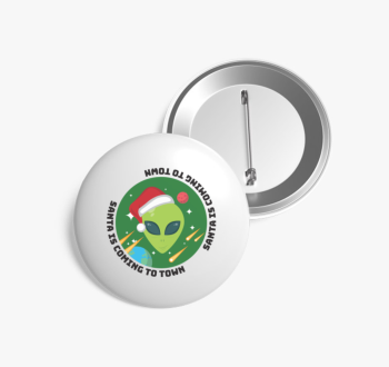 Ufós karácsonyi kitű