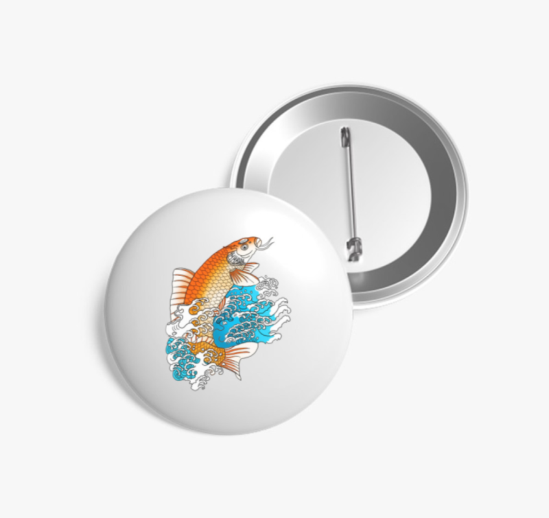 Koi halas 2.0 kitűző