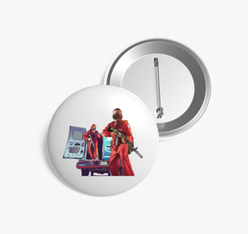 GTA rablás kitűző