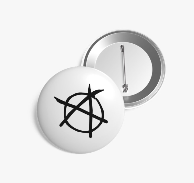 Anarchia szimbólum kitűző