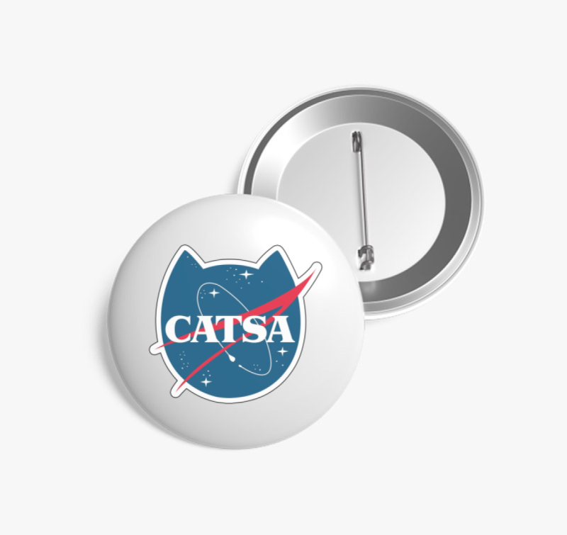 Cicás NASA kitűző