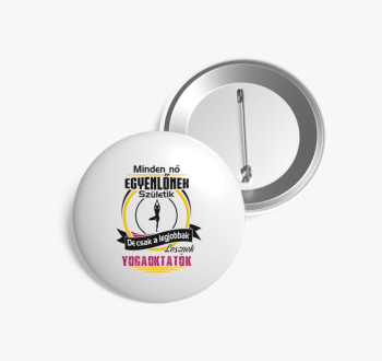 Yogaoktató kitűző