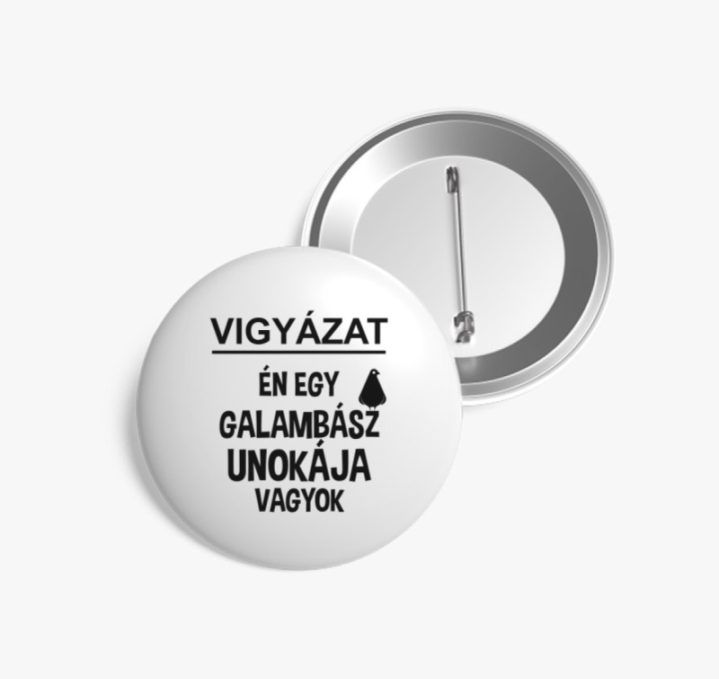 Galambász unoka kitűző