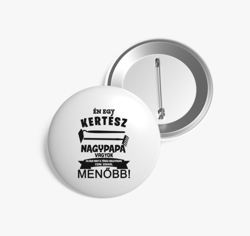 Kertész nagypapa kitűző