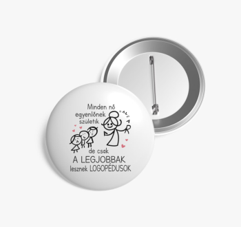 Logopédus kitűző höl...