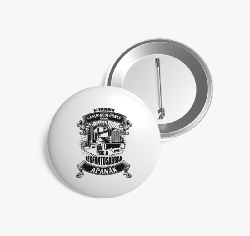 Kamionos apuka kitűző