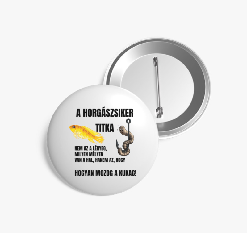 Sikeres horgász kitűző