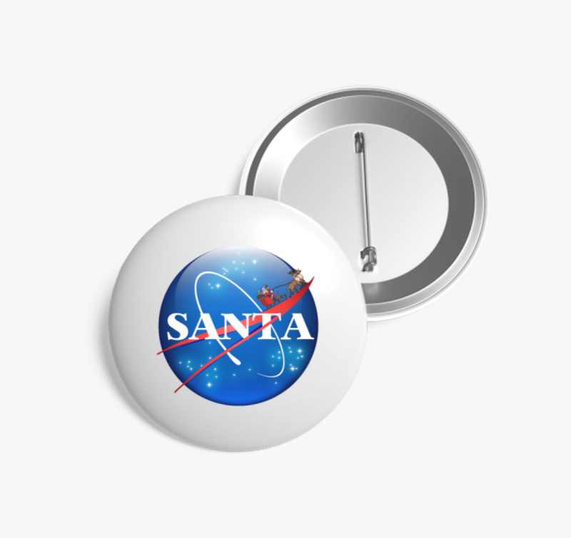 NASA Mikulás kitűző