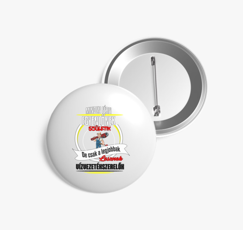 Vízvezetékszerelő kitűző