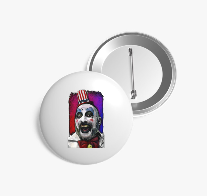 Spaulding Kapitány - Őrült bohóc! kitűző