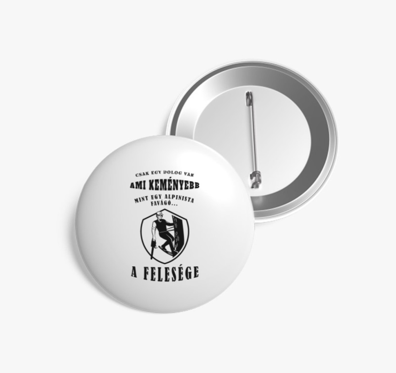 Alpinista feleség kitűző