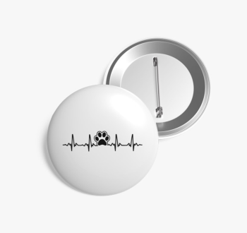 Kutyás EKG kitűző