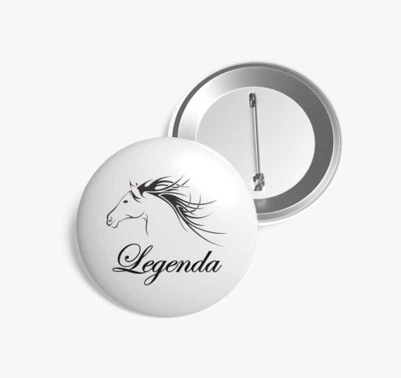 Lovas kitűző - választható névvel -