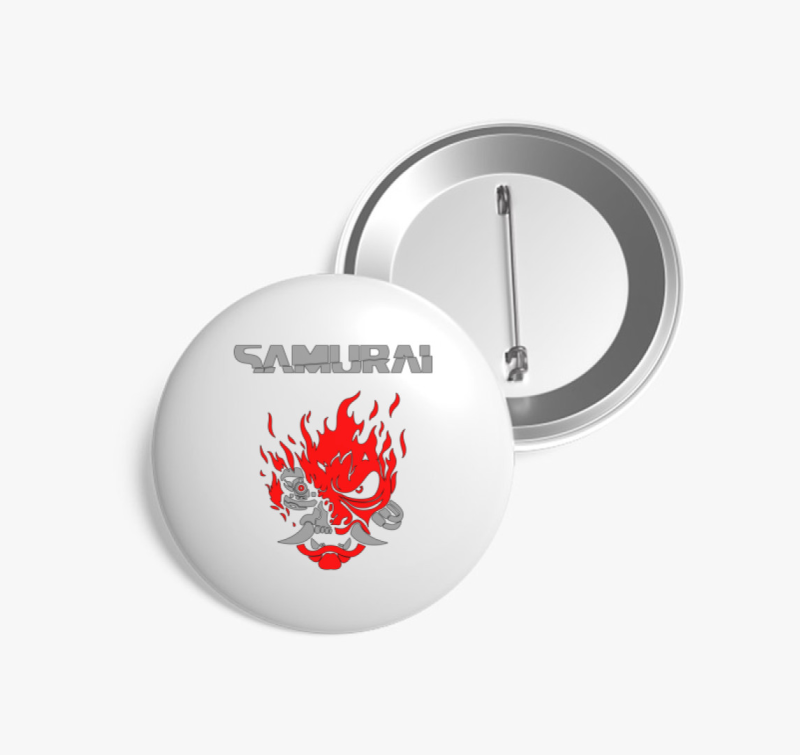 Cyberpunk Samurai kitűző