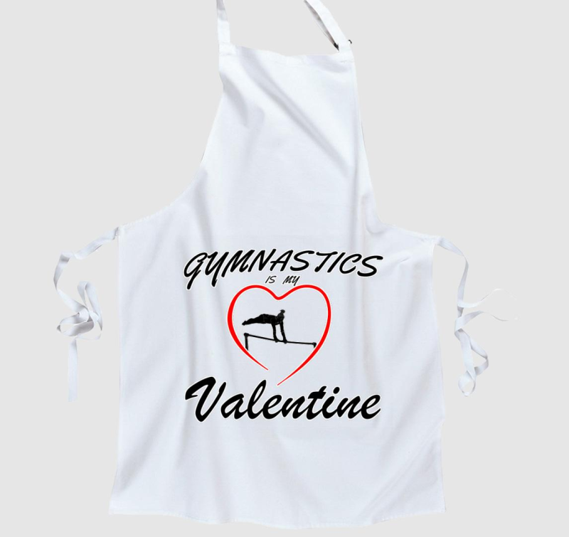Gymnastics is my valentine 7 - kötény