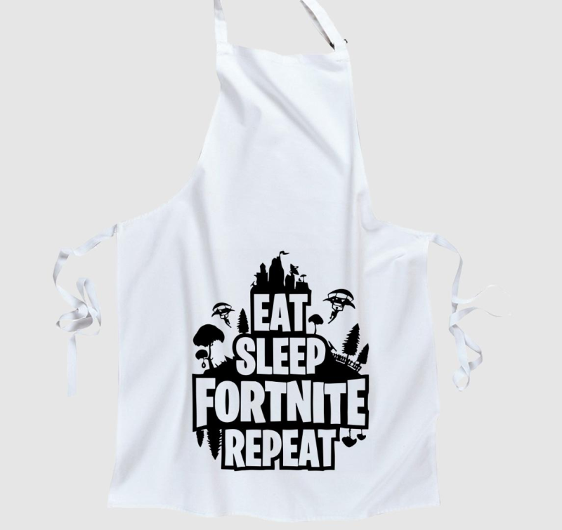 Eat sleep fornite repeat kötény