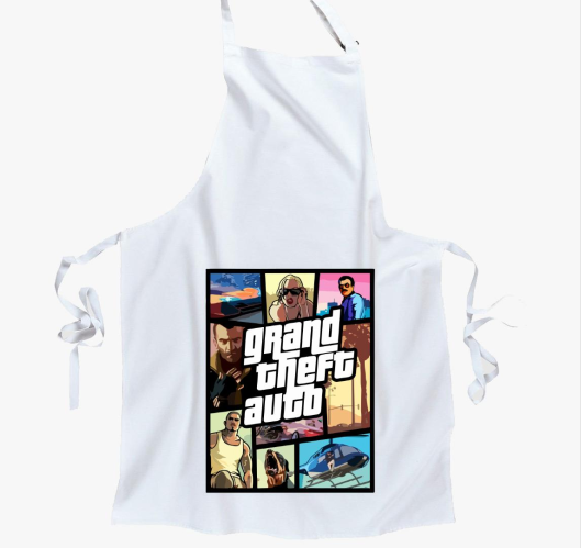 GTA poszter kötény