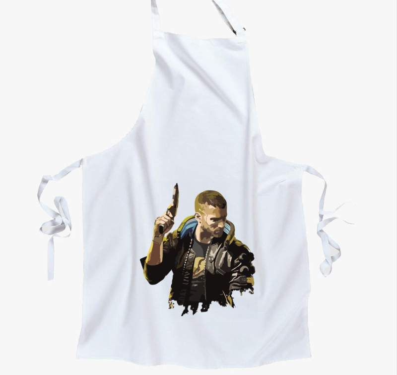 Cyberpunk character kötény