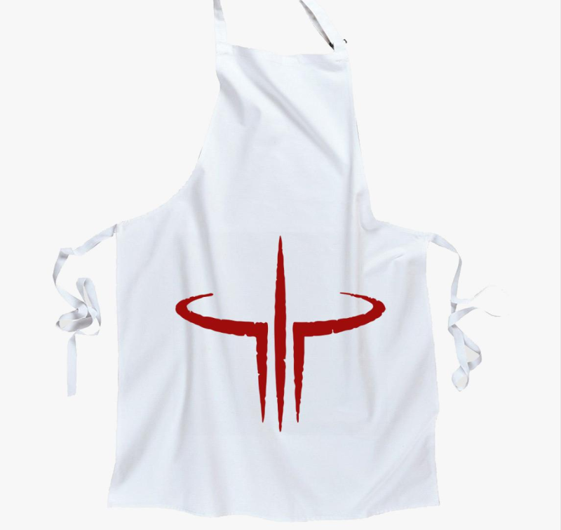 Quake 3 logo kötény