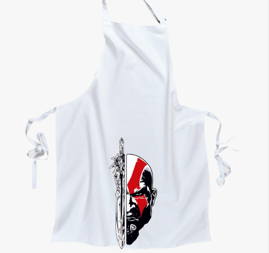 God of war Kratos face and swo...