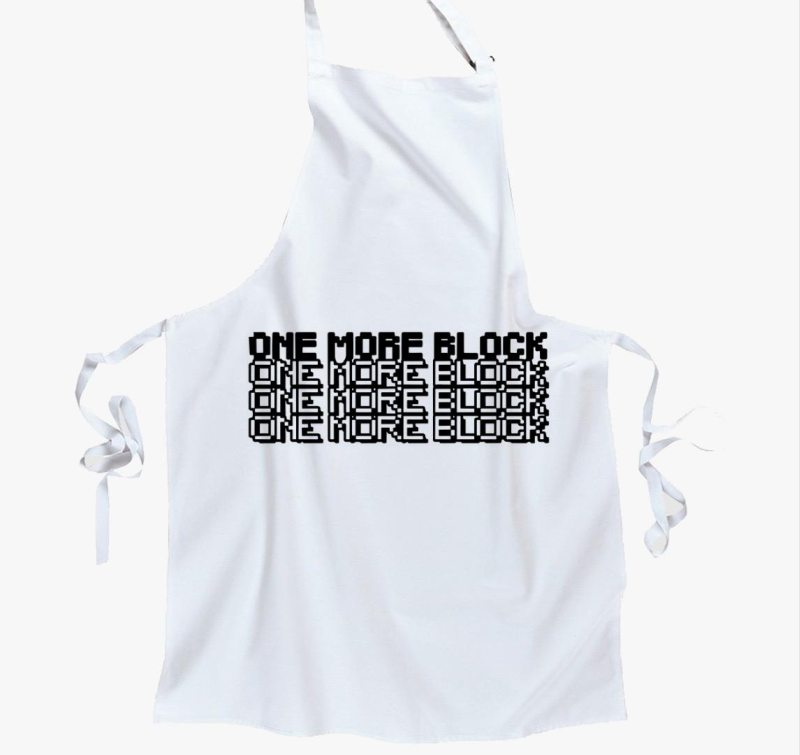 Minecraft one more block kötény