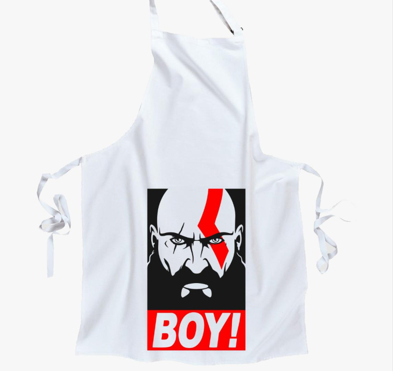 God of war BOY feliratú kötény